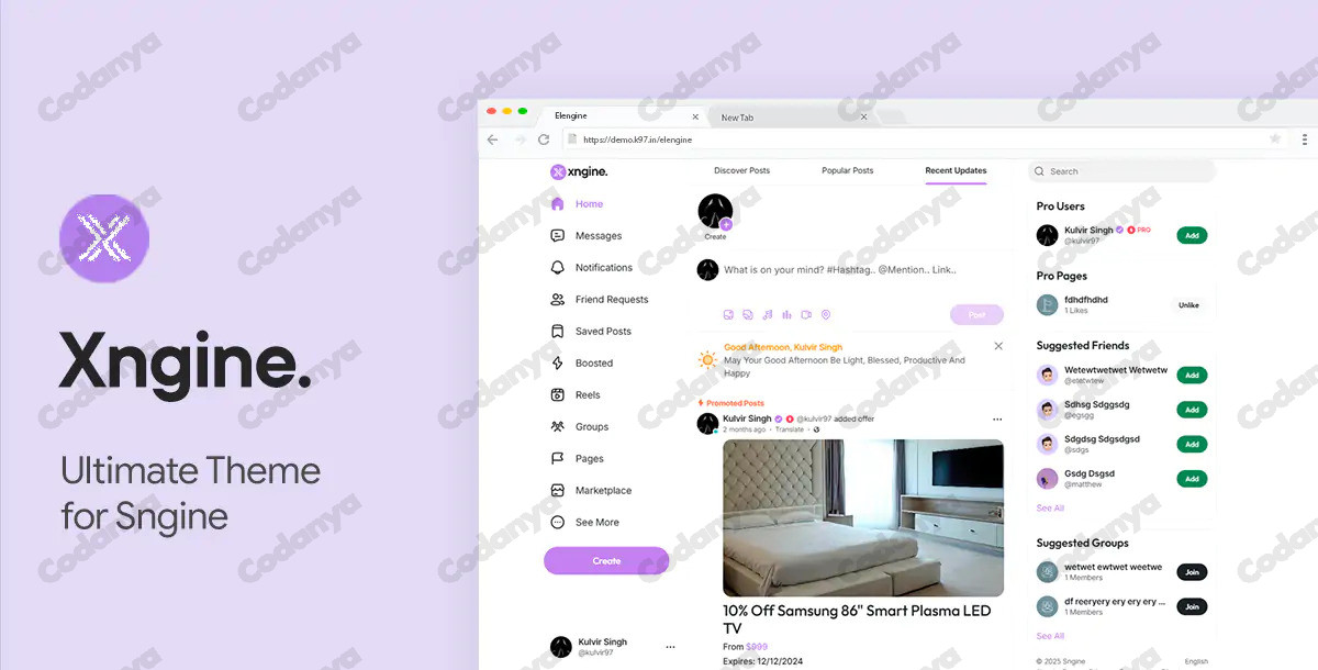 Nulled Xngine The Ultimate Sngine Theme