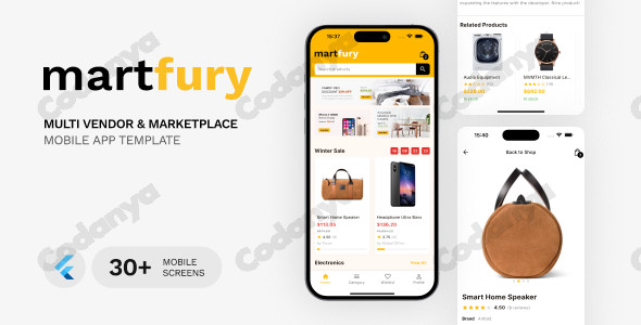 MartFury Flutter Complete eCommerce Mobile Apps for Botble scripts