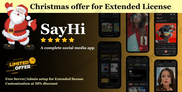 SayHi Social Timeline, chat, Live