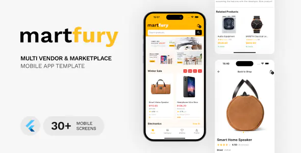MartFury Flutter Complete eCommerce Mobile Apps for Botble scripts