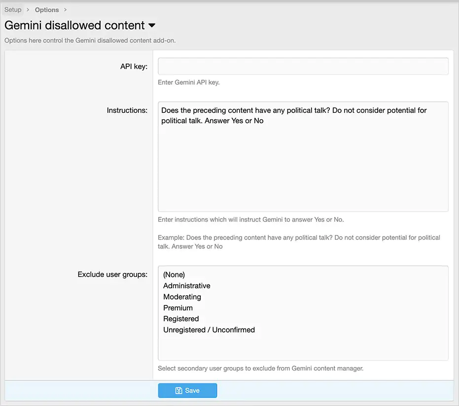 Gemini disallowed content