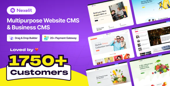 Nexelit Multipurpose Website CMS & Business CMS