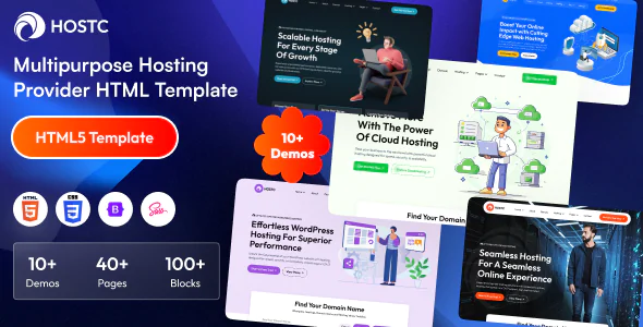 Hostc Multipurpose Hosting Provider HTML Template