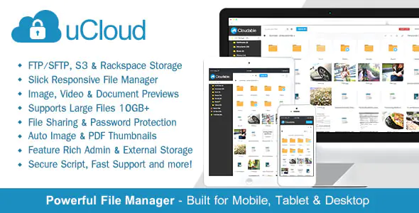 uCloud File Hosting Script - Securely Manage, Preview & Share Your Files