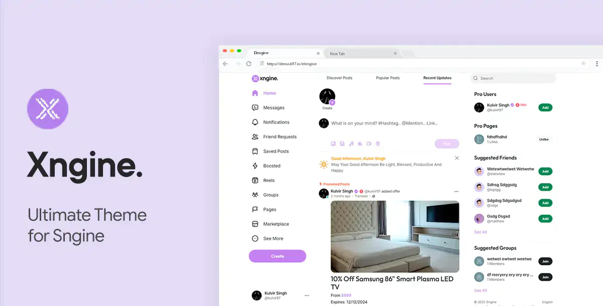 Xngine The Ultimate Sngine Theme